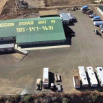 aerial view of storage complex
